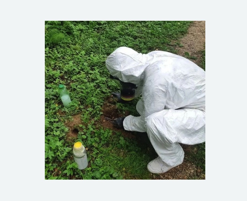 уничтожение кротов на участке Зорге метро Москвы